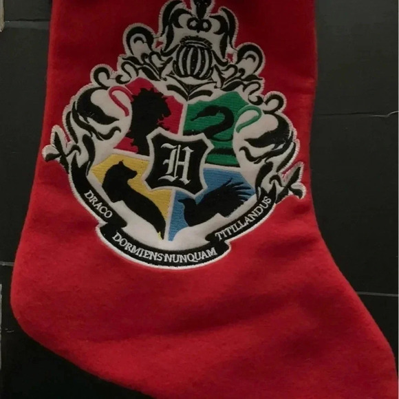 Harry Potter Hogwarts Houses Crest Holiday Stocking - Picture 2 of 3